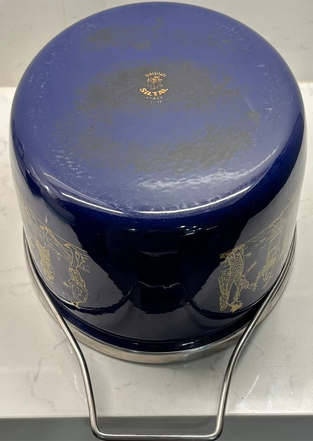 Vintage 1970’sSiltal Italy Enamel Casserole Dish image indicator(3)