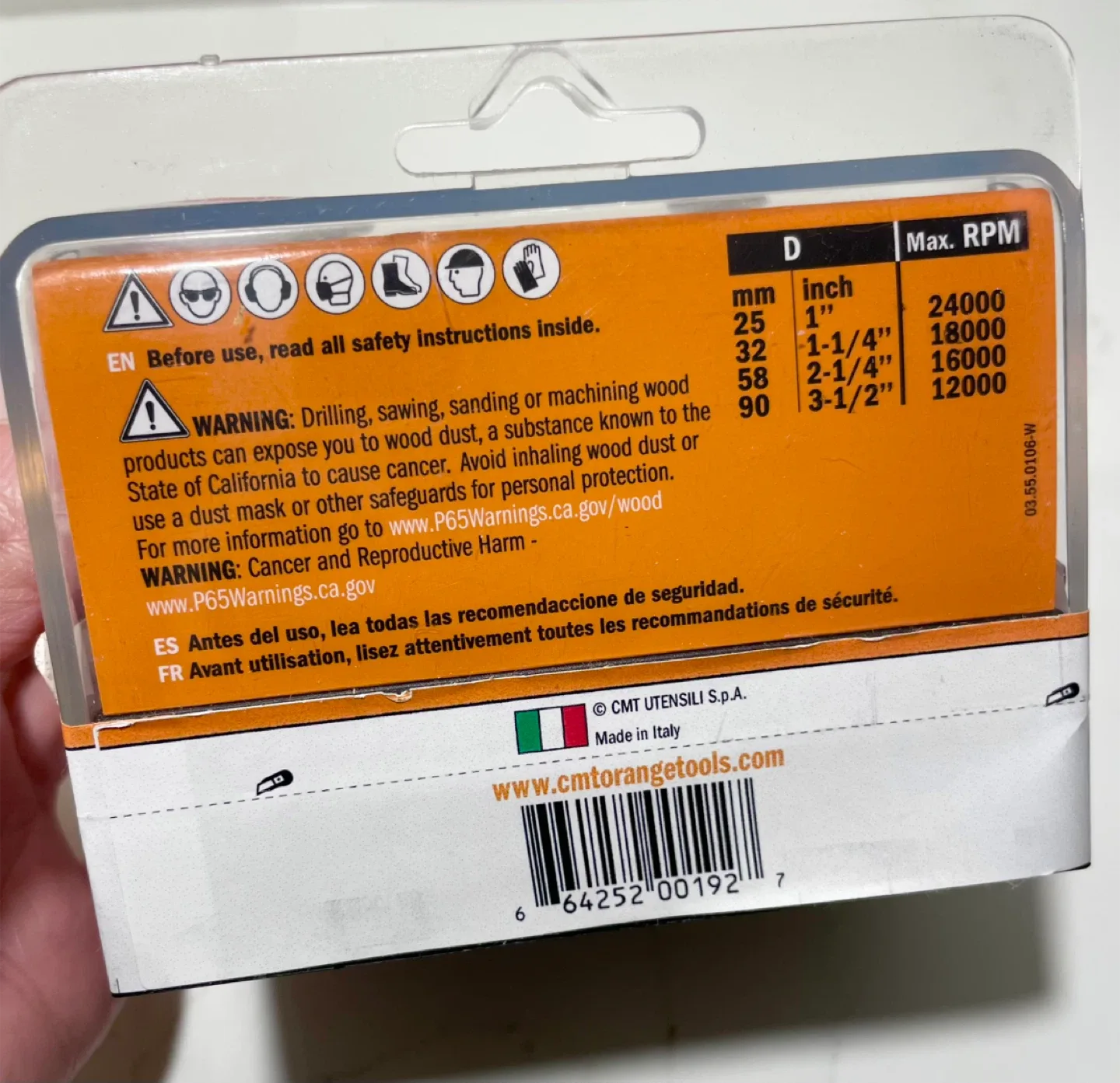 CMT  800.626.11  2-Piece Tongue & Groove Set, 1/2" Shank, Sealed image indicator(5)