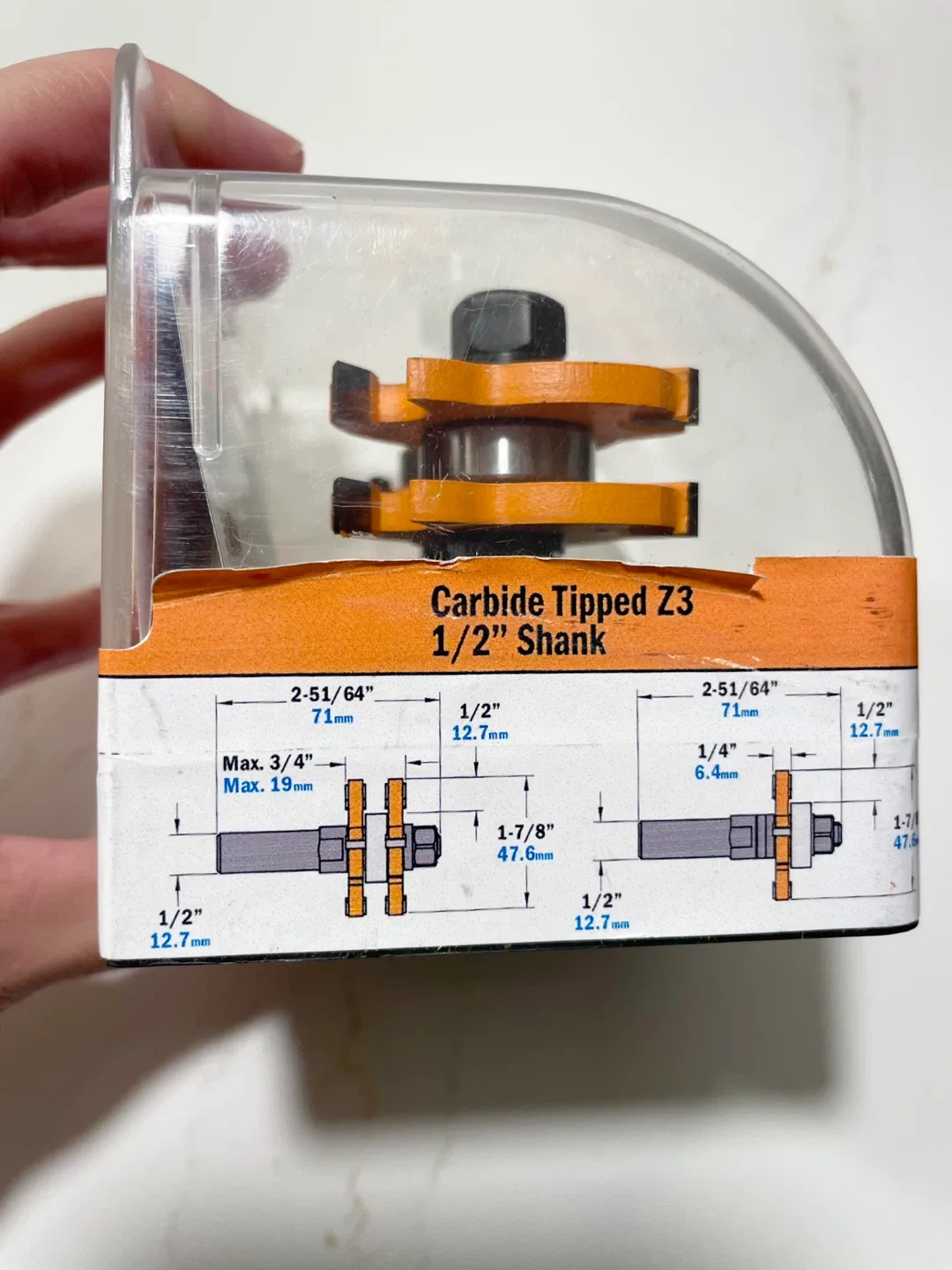 CMT  800.626.11  2-Piece Tongue & Groove Set, 1/2" Shank, Sealed image indicator(4)