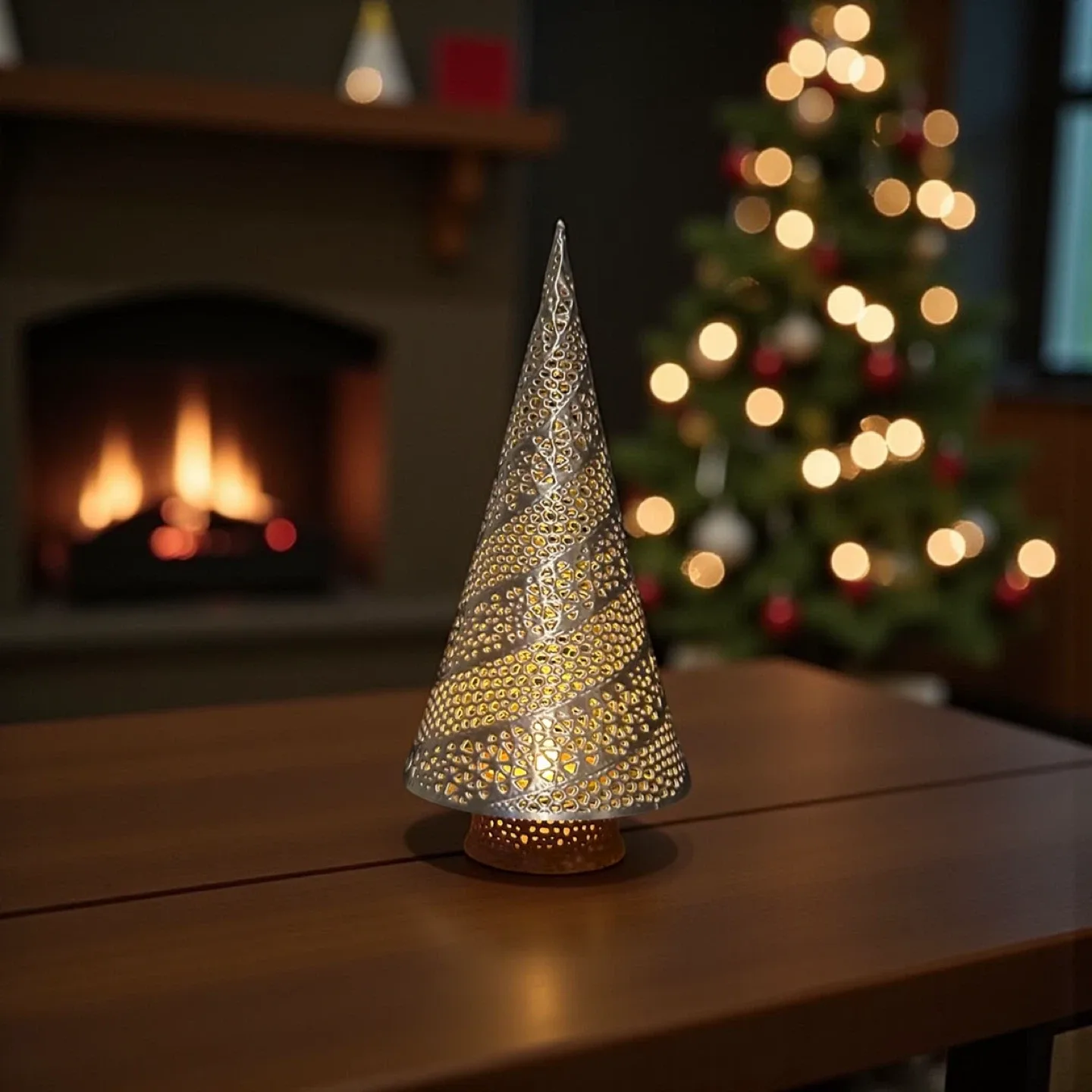 Silver Christmas Tree Decor