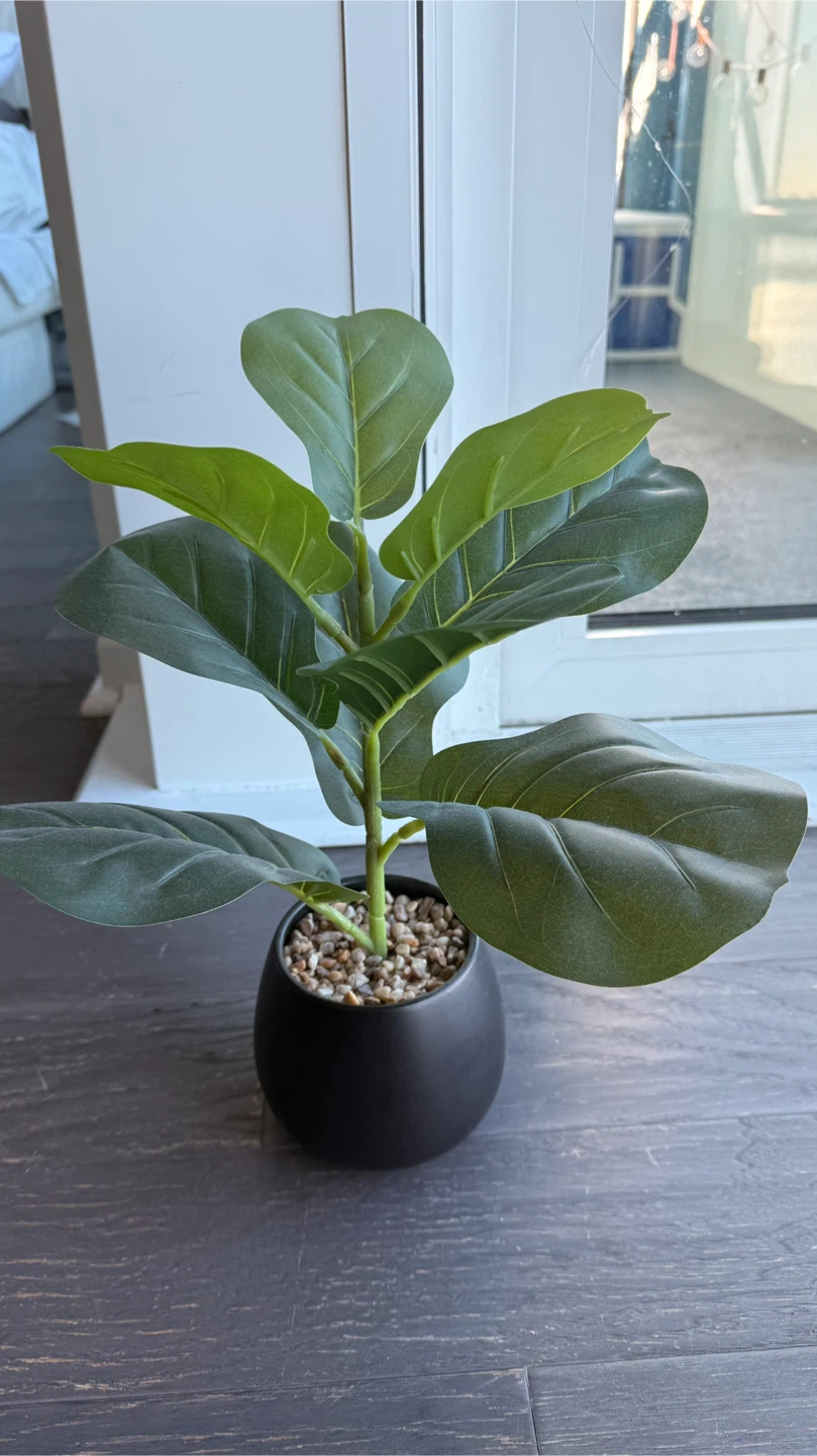Faux Fiddle Leaf Fig Plant - 18 inches