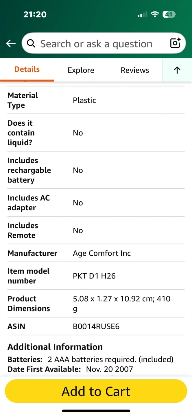 Williams AV Pocketalker PKT D1 H26 image indicator(4)
