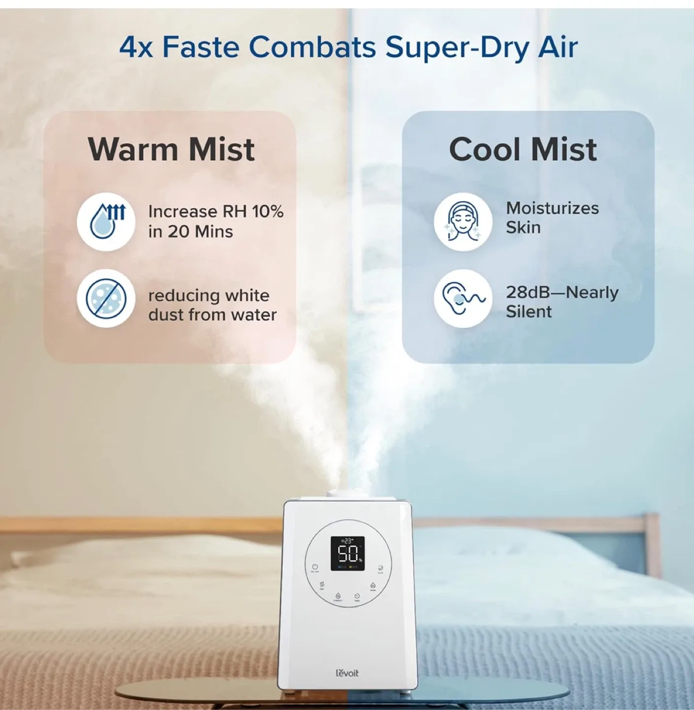 Levoit Humidifier - Combats Dry Air image indicator(5)