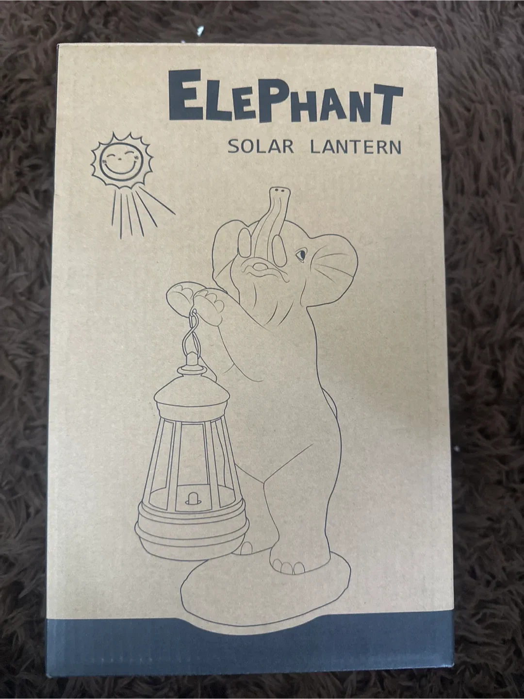 Elephant Solar Lantern - Garden Decor image indicator(2)