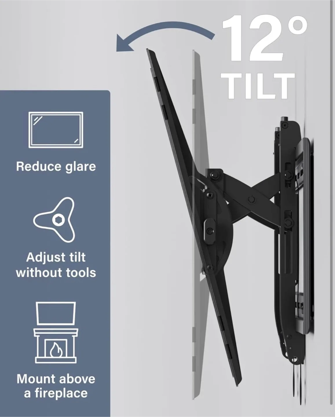 New SANUS Advanced Tilt Premium TV Wall Mount for 46” to 90” TVs image indicator(3)