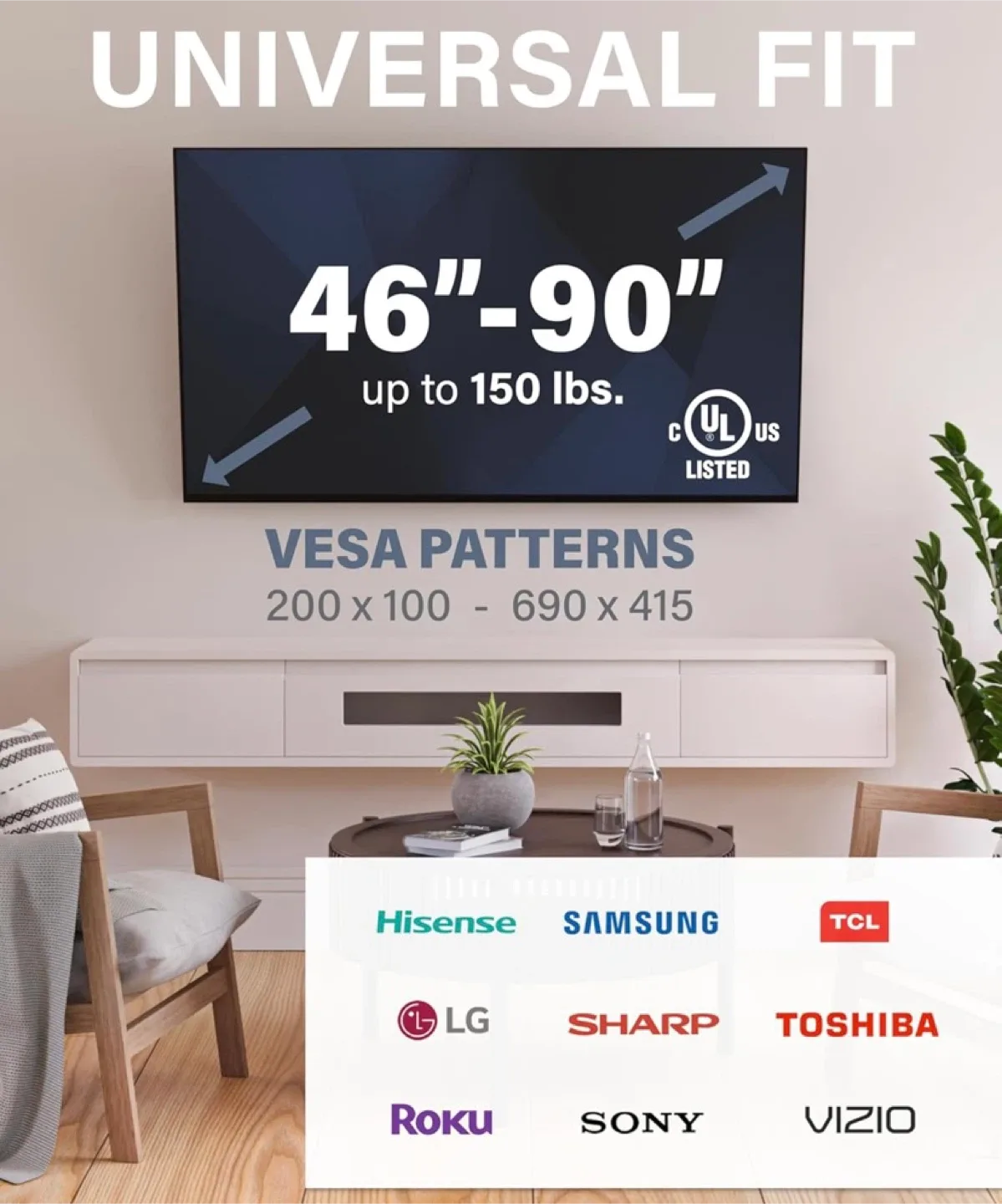 New SANUS Advanced Tilt Premium TV Wall Mount for 46” to 90” TVs image indicator(4)