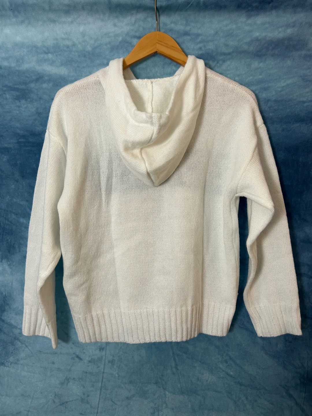 ‘Amour’ White Knit Hoodie - photo 2