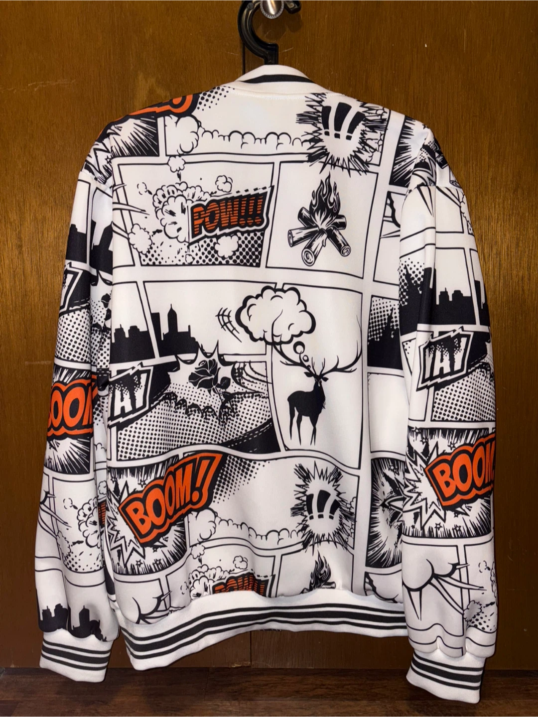 Comic Print Bomber Jacket - photo 2