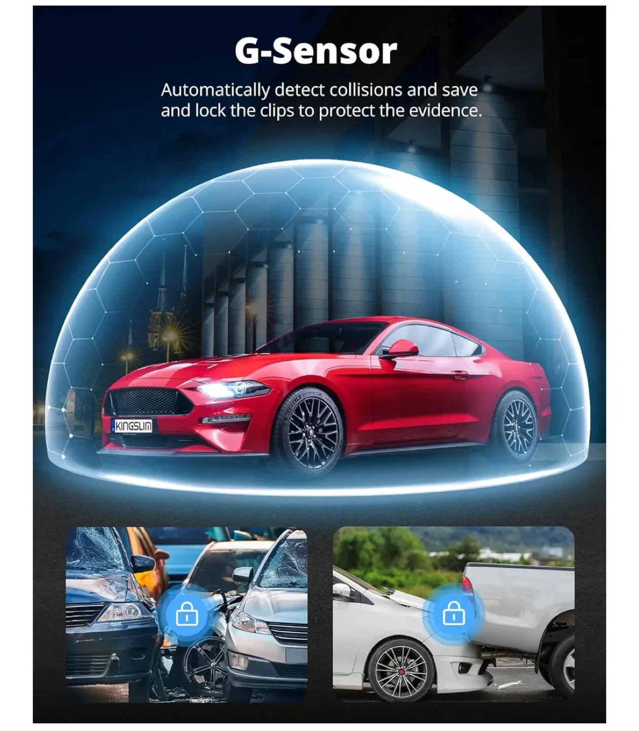 Dash Cam Front and Rear Inside, 3-Channel 2.5K FHD, New. Sealed. image indicator(5)