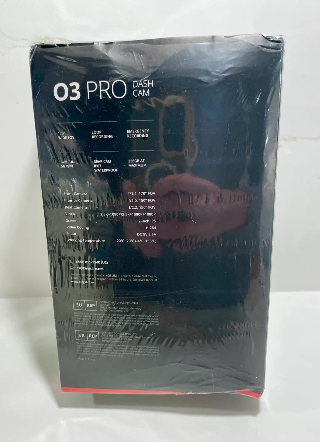 Dash Cam Front and Rear Inside, 3-Channel 2.5K FHD, New. Sealed. image indicator(10)