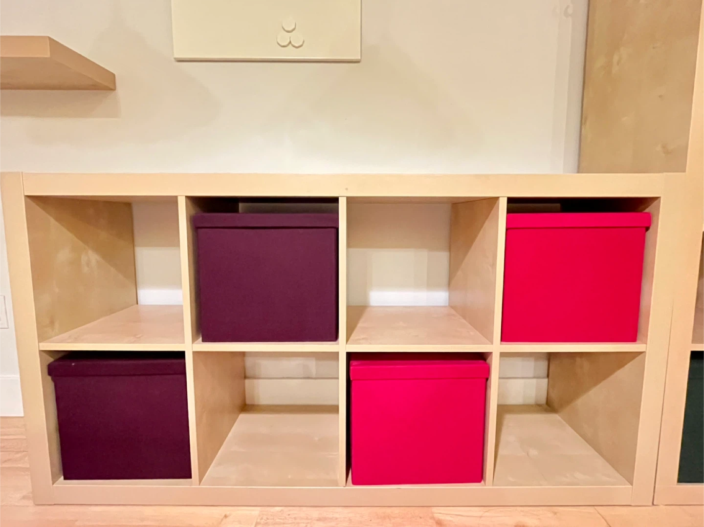 FREE Shelf Units (x2) w/ Storage Boxes (x6) - photo 3