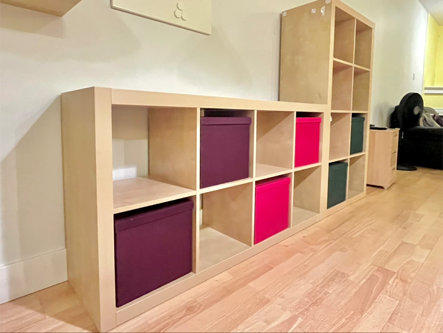 FREE Shelf Units (x2) w/ Storage Boxes (x6) - photo 4