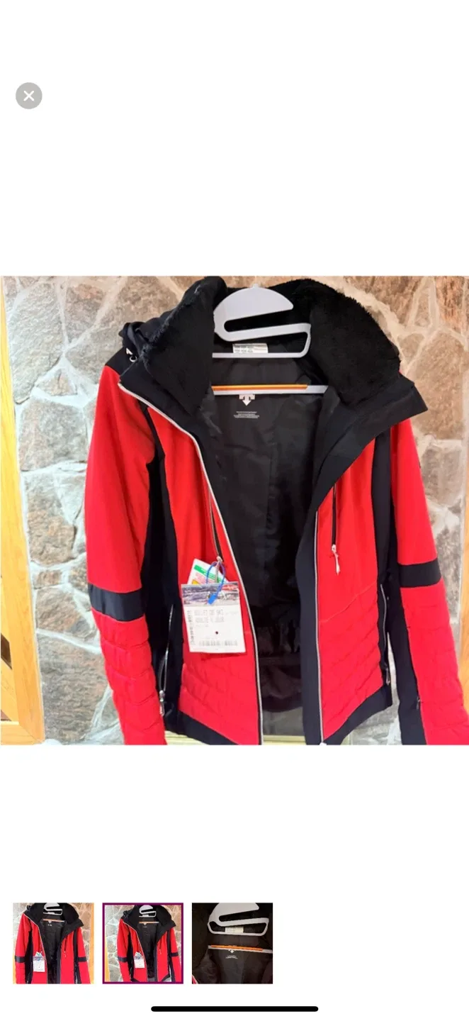 Descente Ski Jacket - Red & Black image indicator(2)