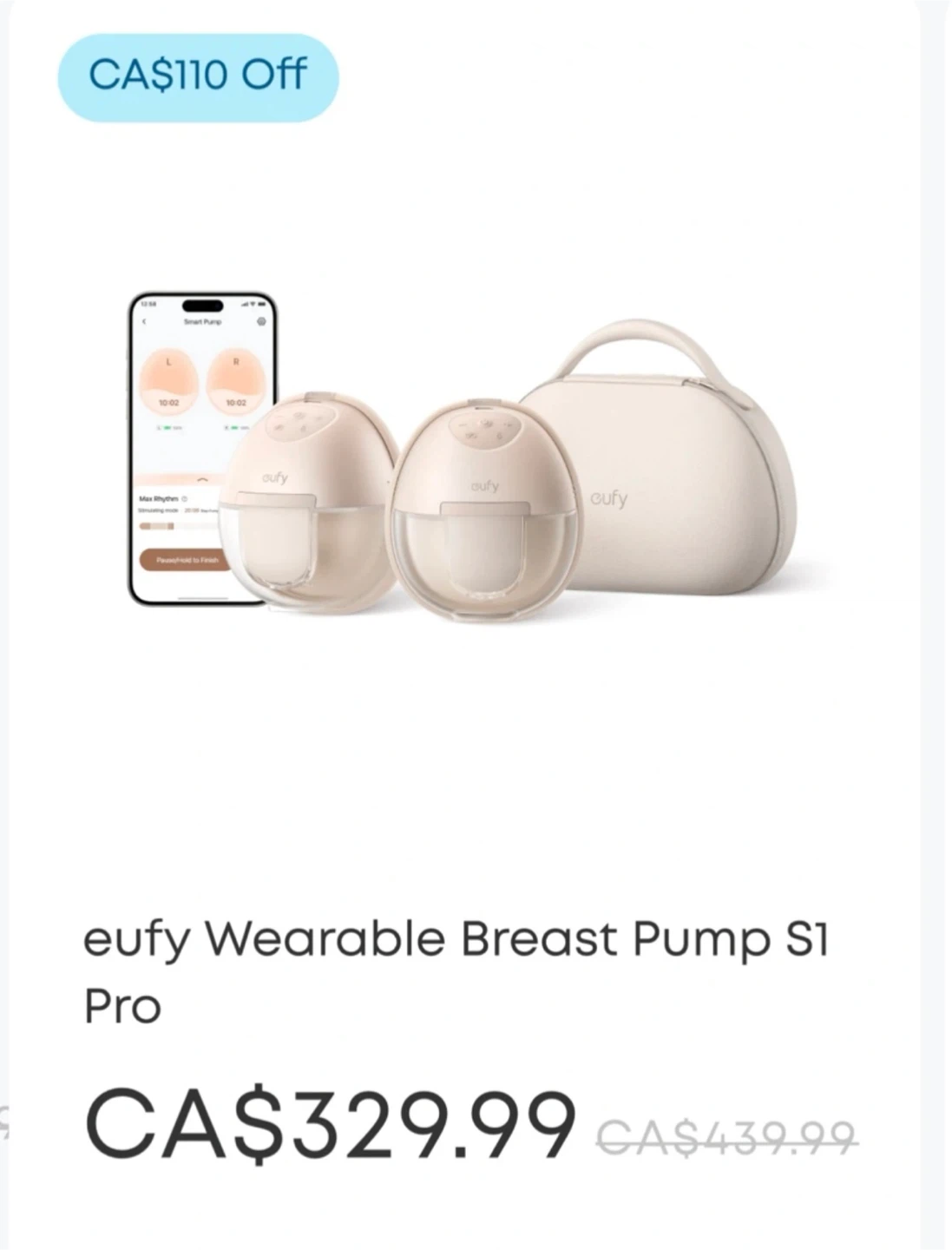eufy Wearable Breast Pump S1 Pro new - photo 2