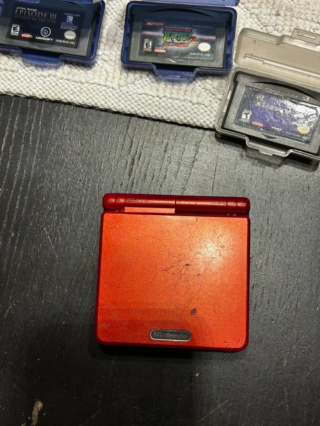 Nintendo Game Boy Advance SP Red image indicator(4)