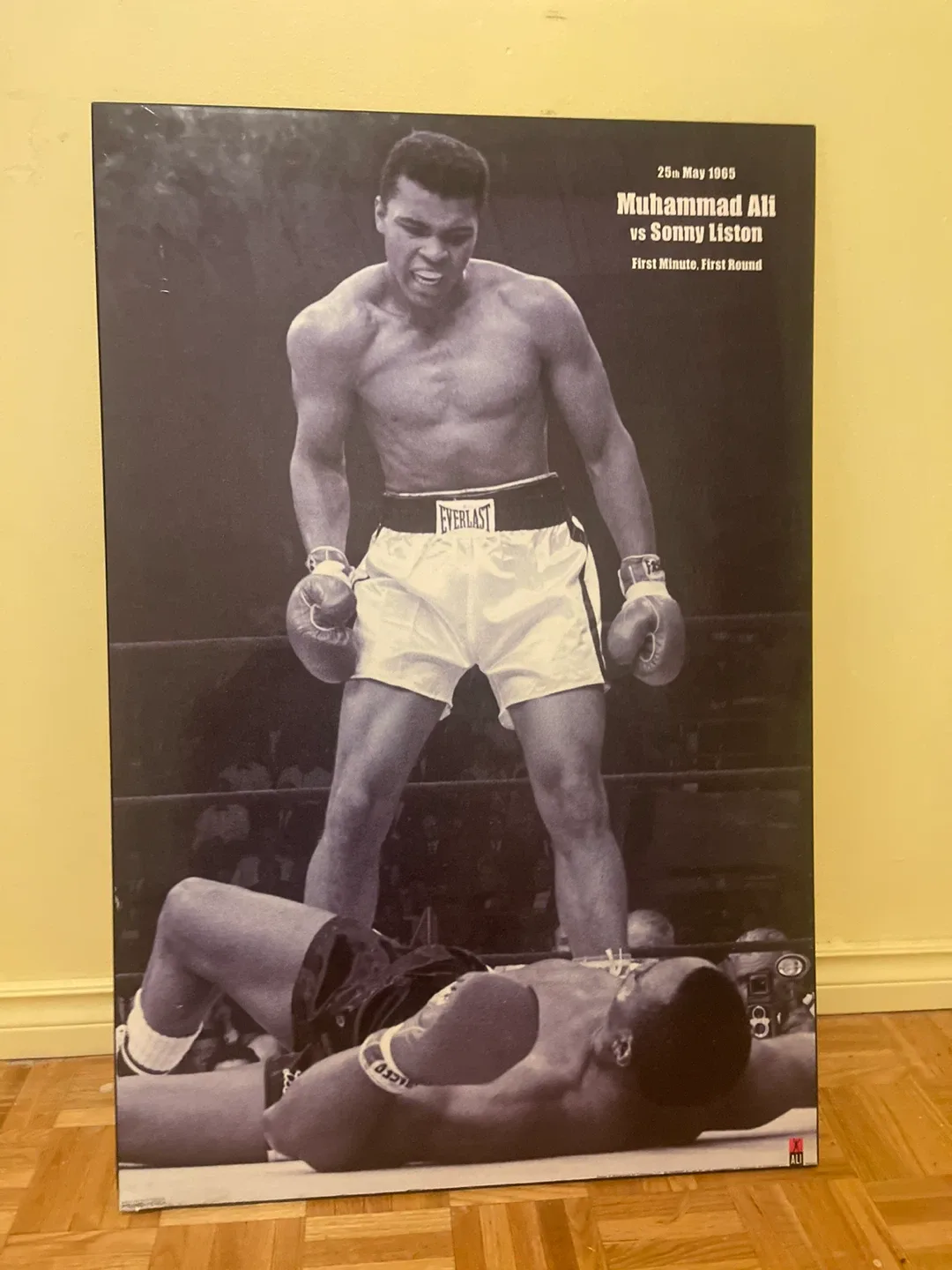 Muhammad Ali vs Sonny Liston Boxing Poster