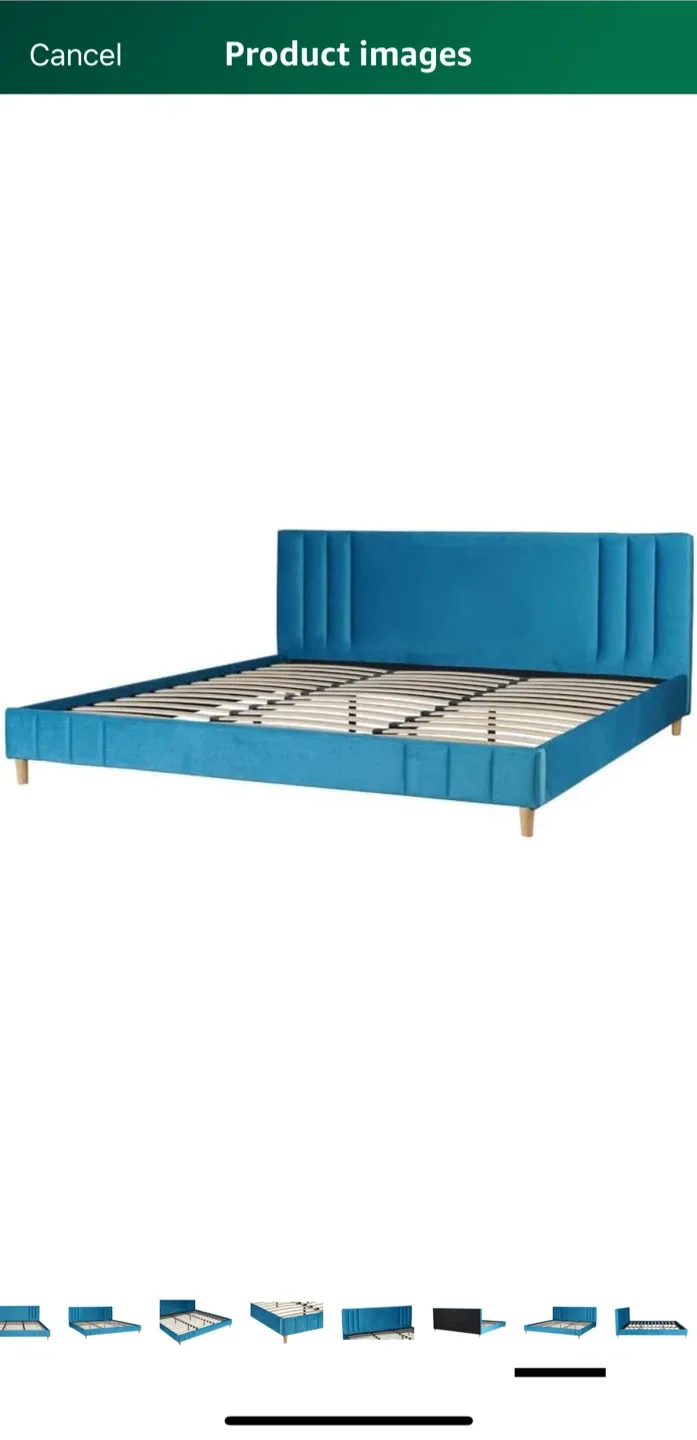 Teal Velvet Bed Frame image indicator(3)
