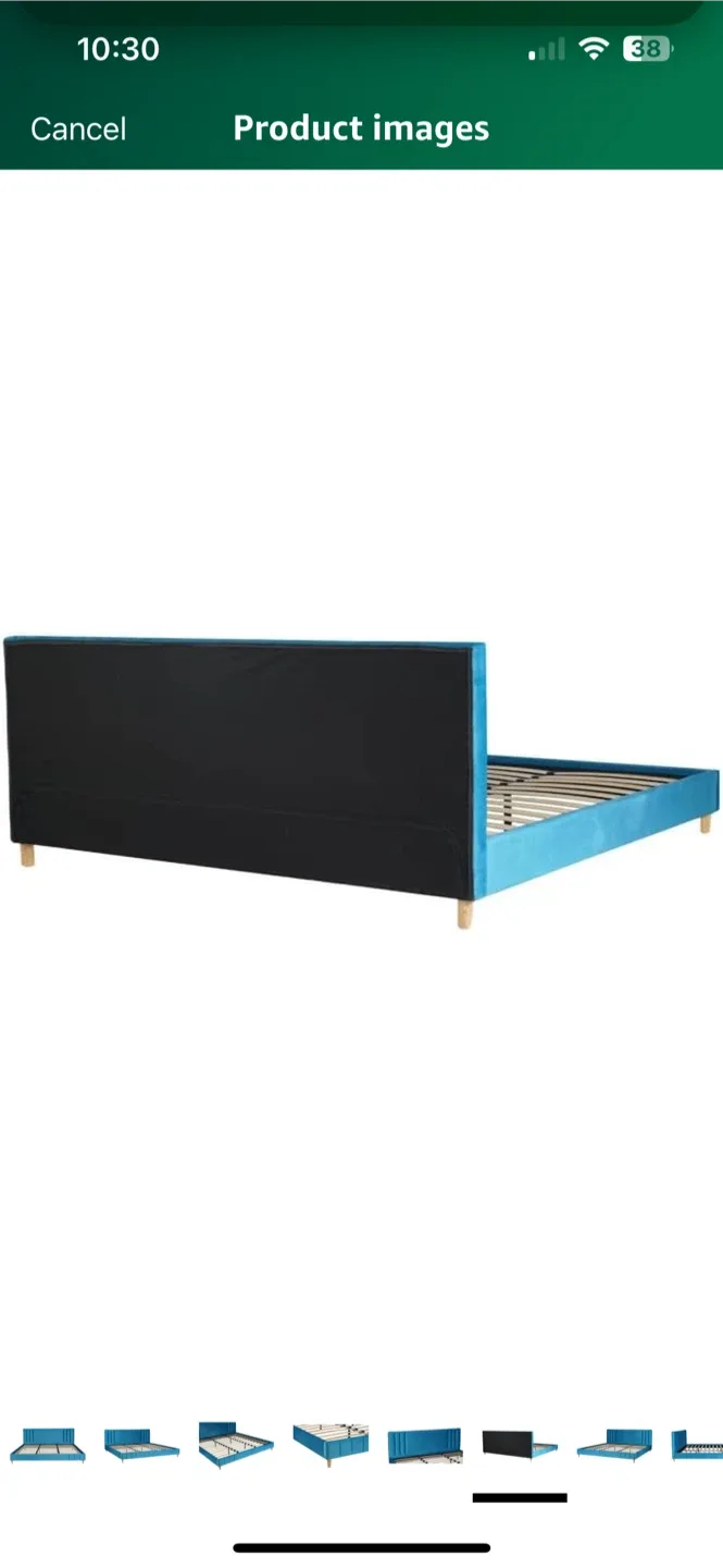 Teal Velvet Bed Frame image indicator(4)