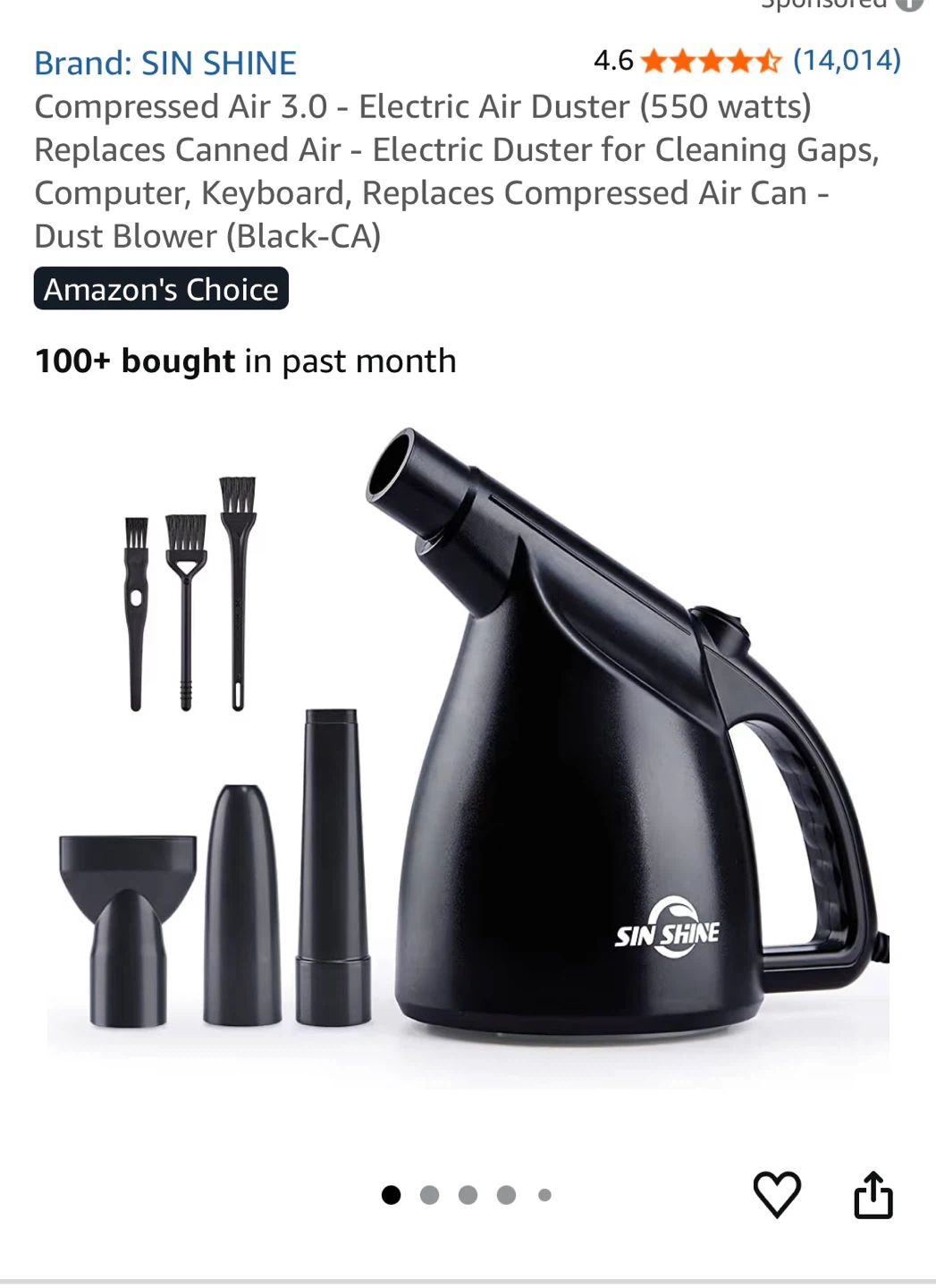 Computer Electric Air Duster - photo 2