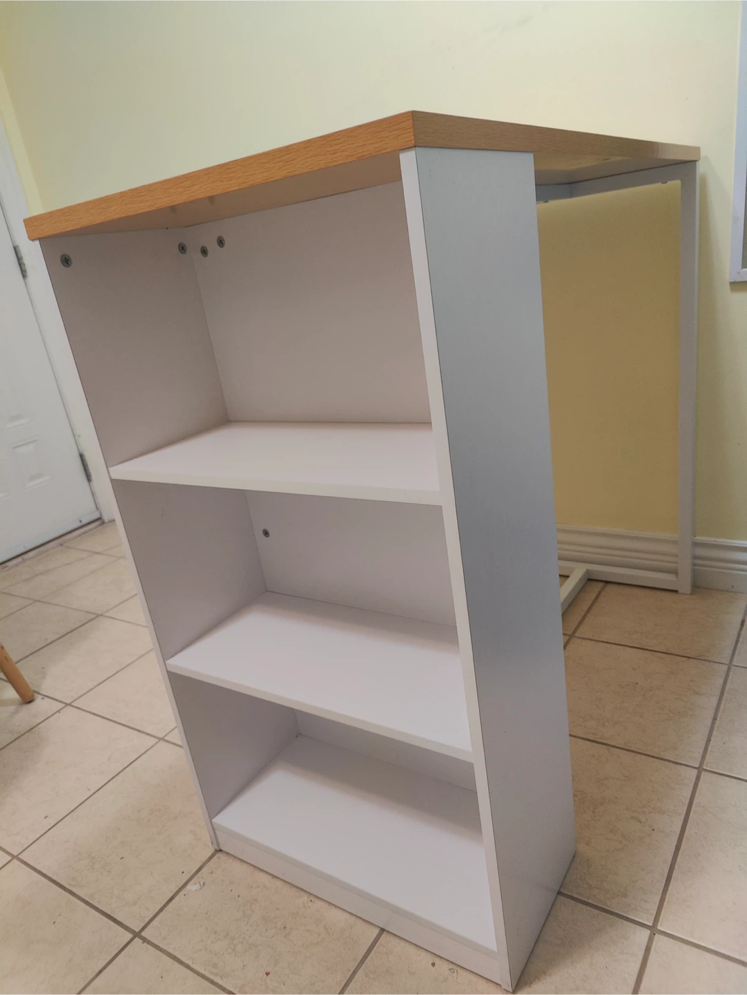 Kitchen  bar table with 2 White Bar Stools - photo 5