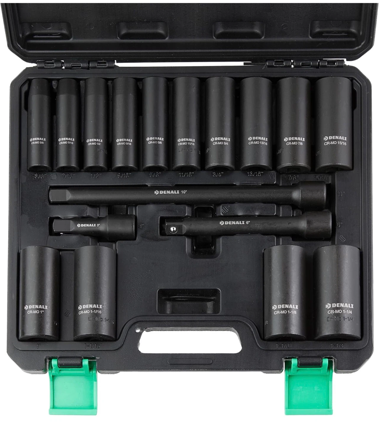 17-Piece 1/2-Inch Drive 6 Point Deep Impact Socket Set - photo 2