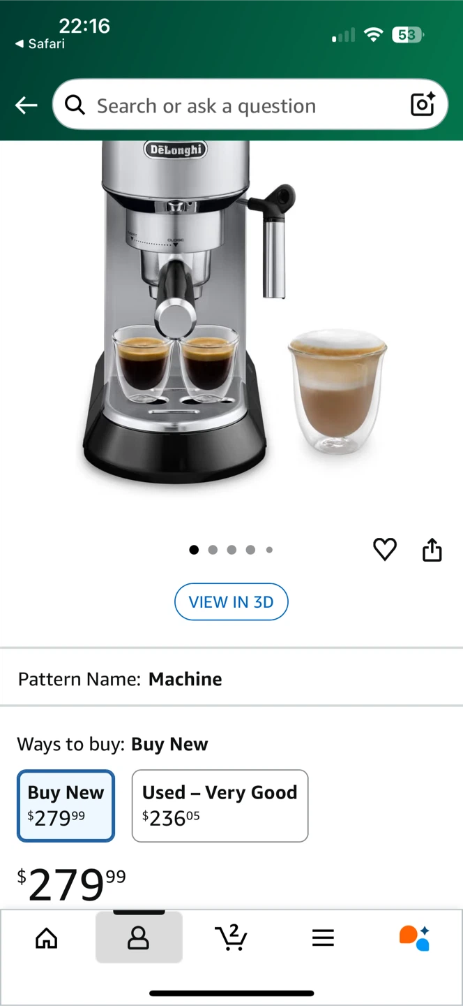 De'Longhi Dedica EC680M Espresso Machine - photo 4