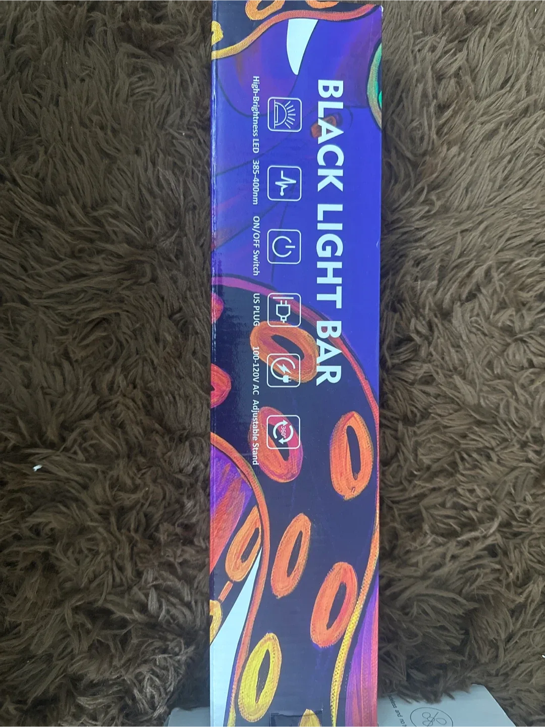 Black Light Bar, 15.1in/38cm, Adjustable Stand image indicator(2)