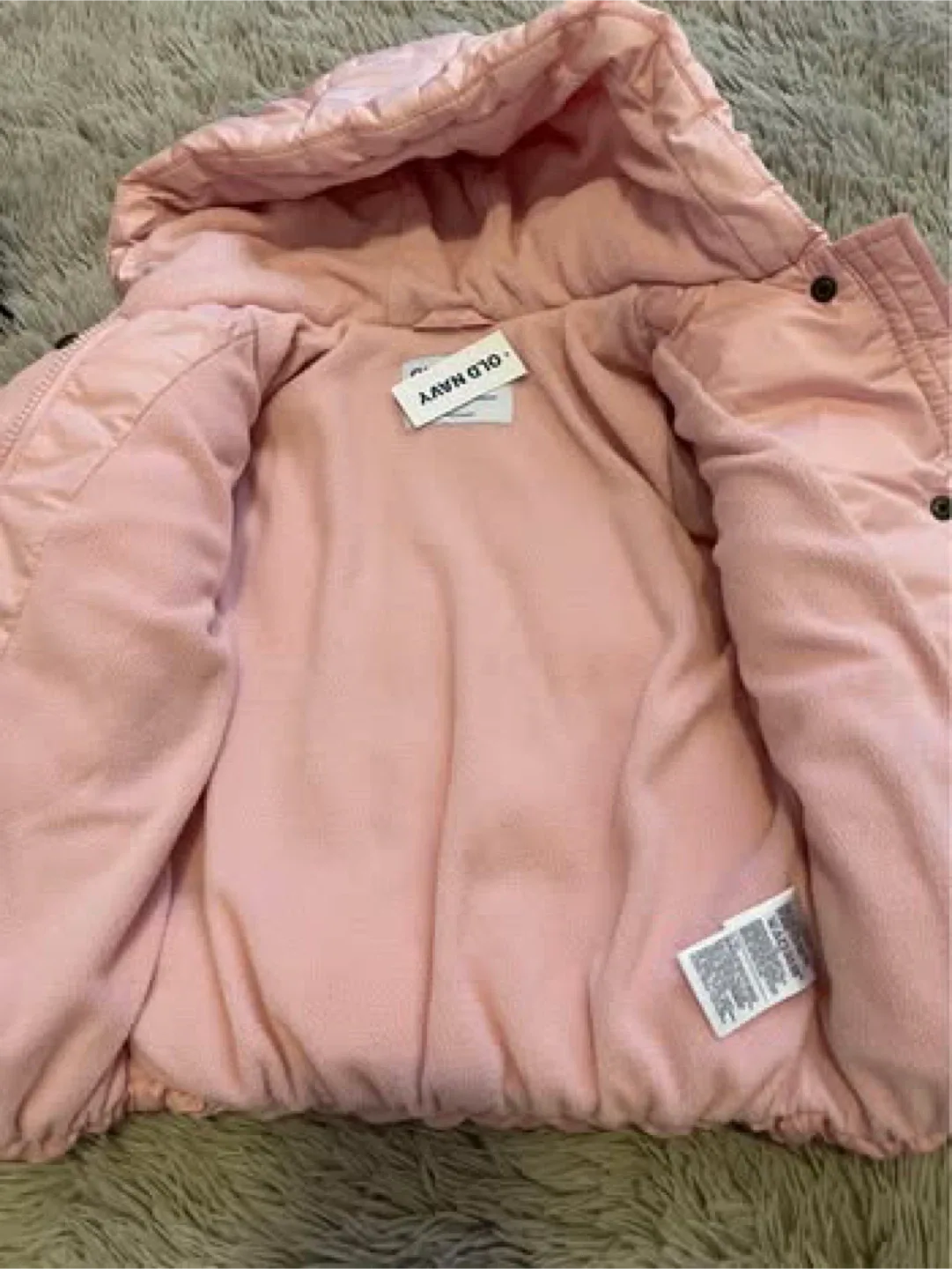 NWT- Old Navy Pink Puffer Jacket image indicator(2)
