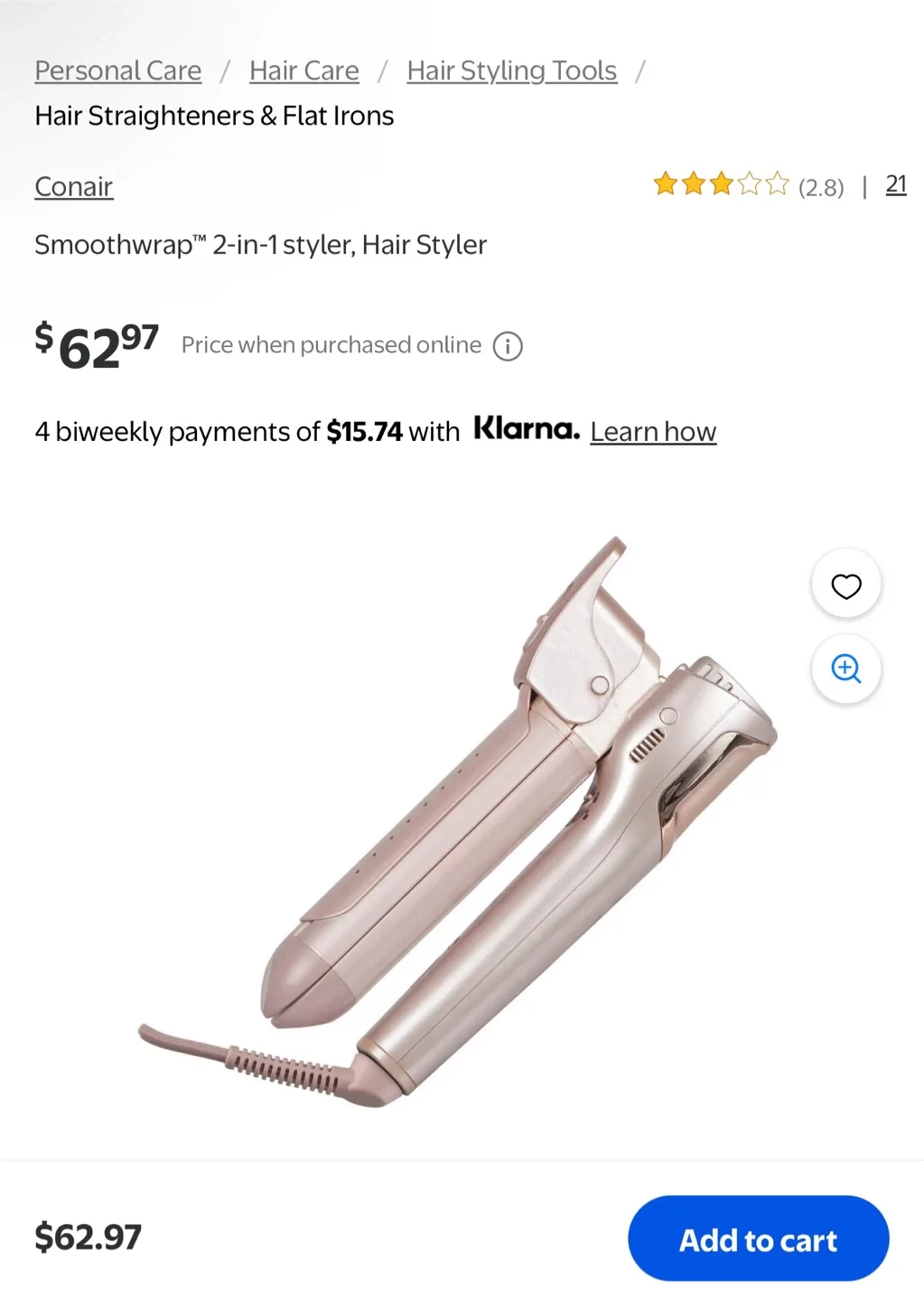 Conair Smoothwrap 2-in-1 Hair Styler image indicator(4)