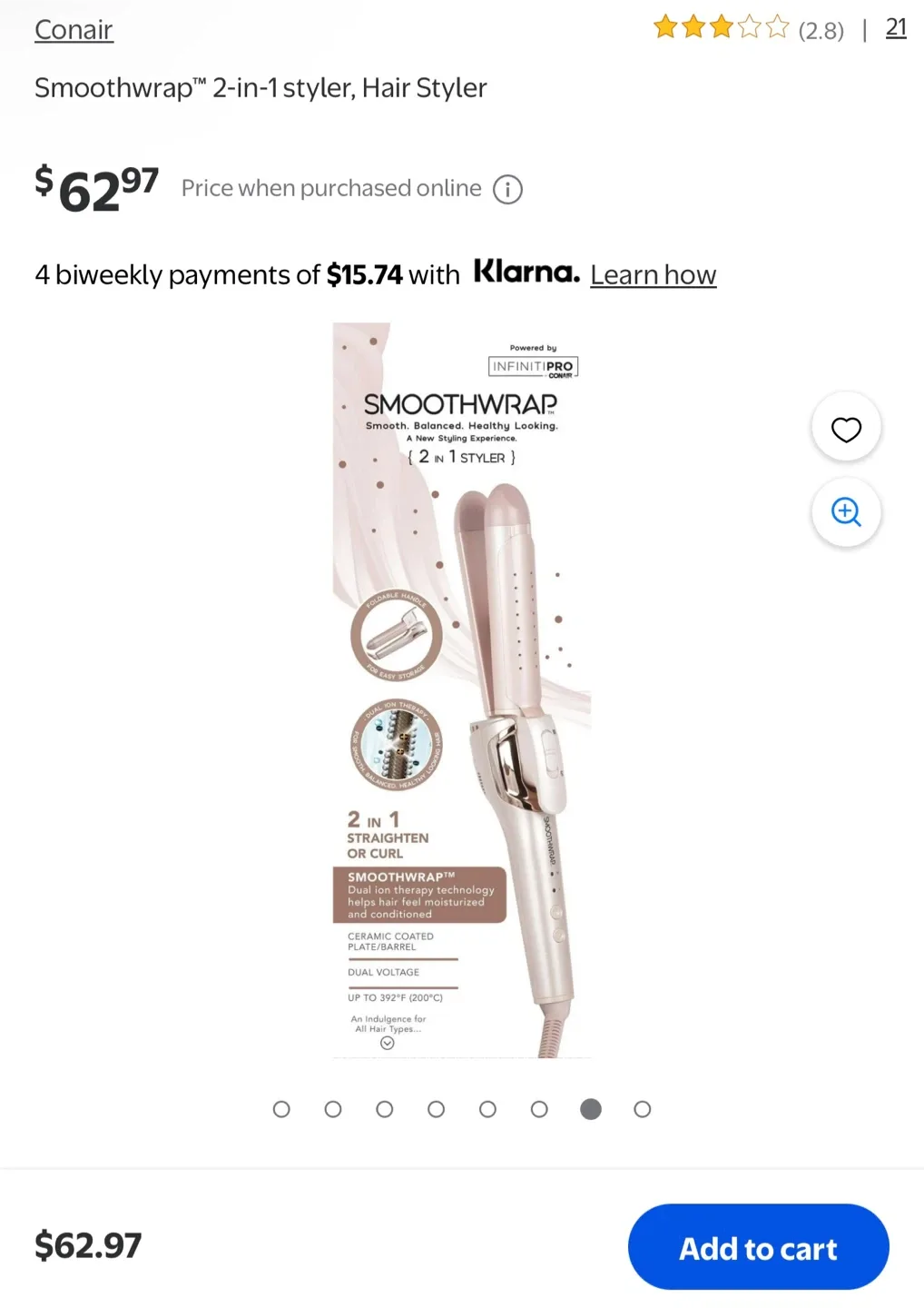 Conair Smoothwrap 2-in-1 Hair Styler image indicator(3)