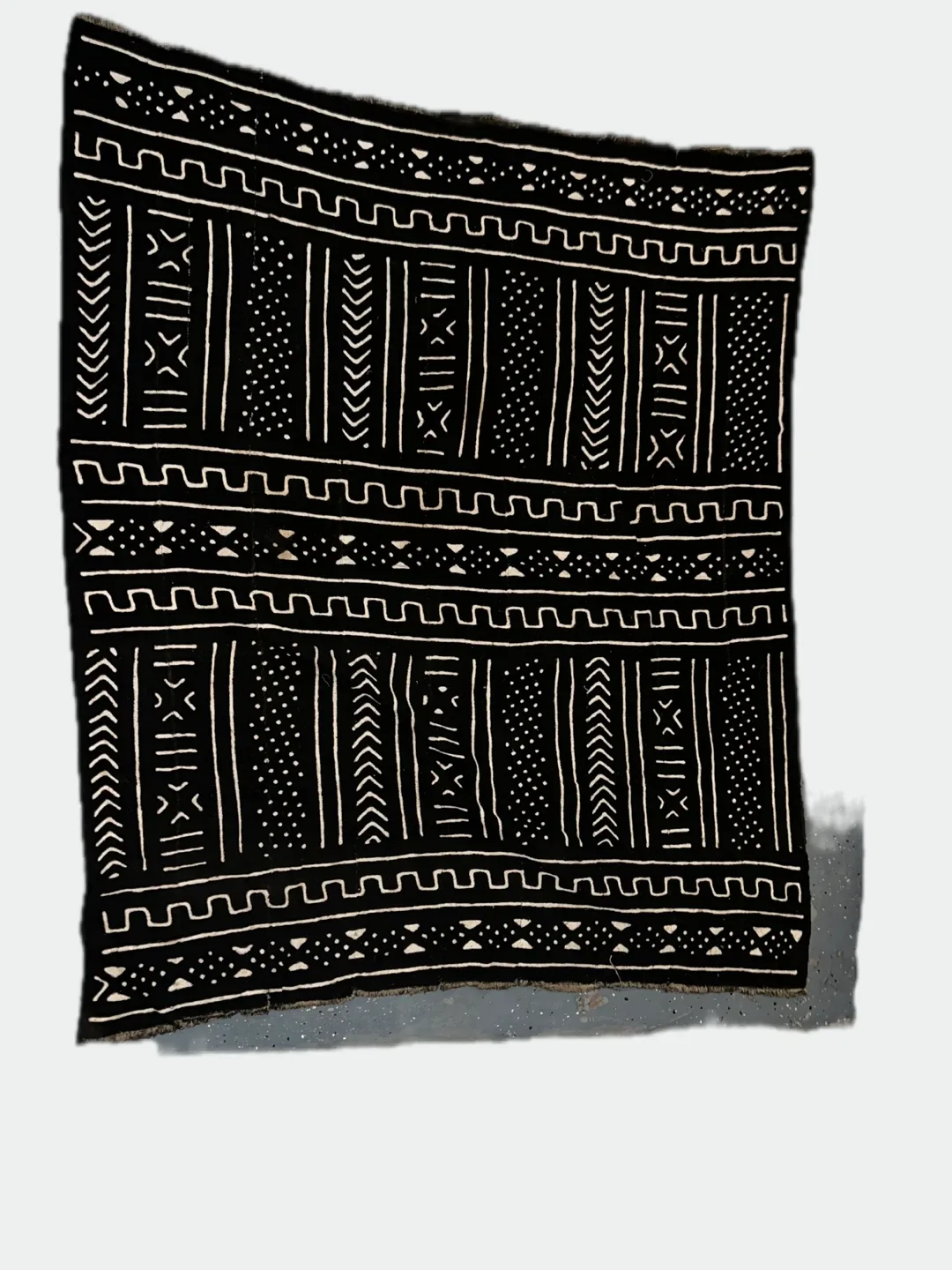 Mudcloth Throw Blanket - Black & White image indicator(2)