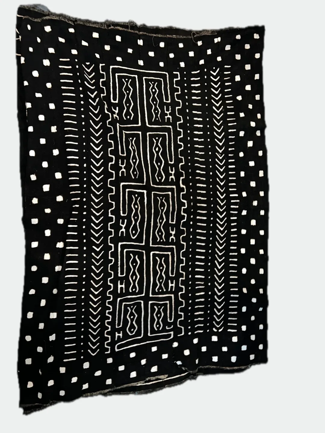 Mudcloth Throw Blanket - Black & White image indicator(4)