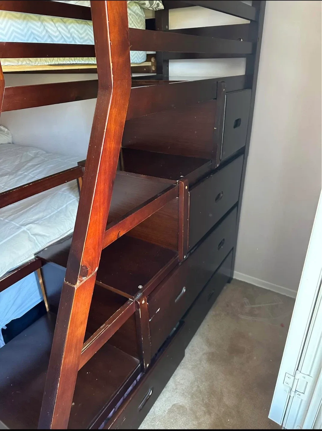 Wooden Bunk Bed with Storage Steps image indicator(3)