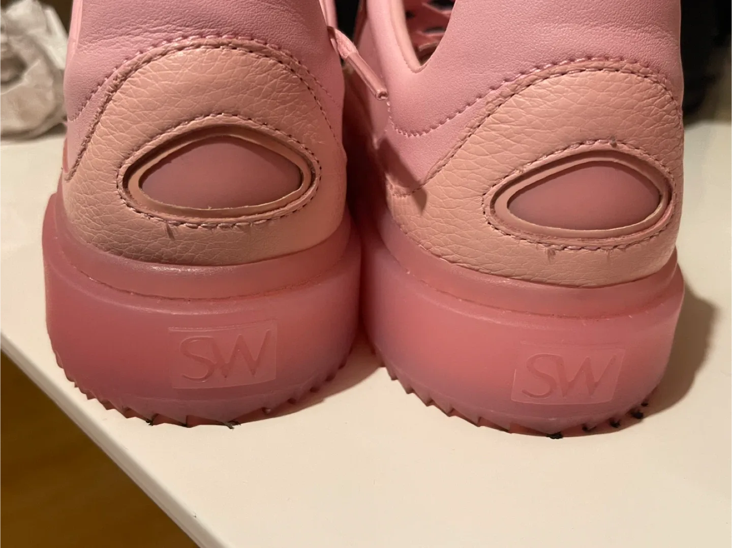 Stuart Weitzman Pink Sneakers - Size 6.5 image indicator(6)