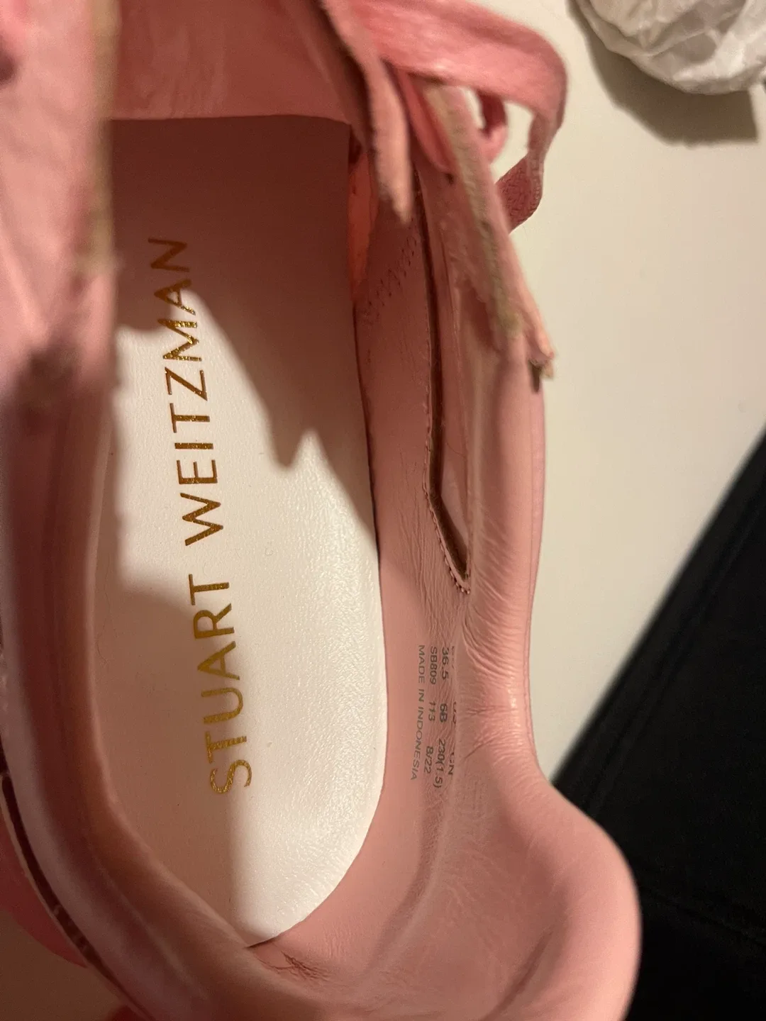 Stuart Weitzman Pink Sneakers - Size 6.5 image indicator(5)