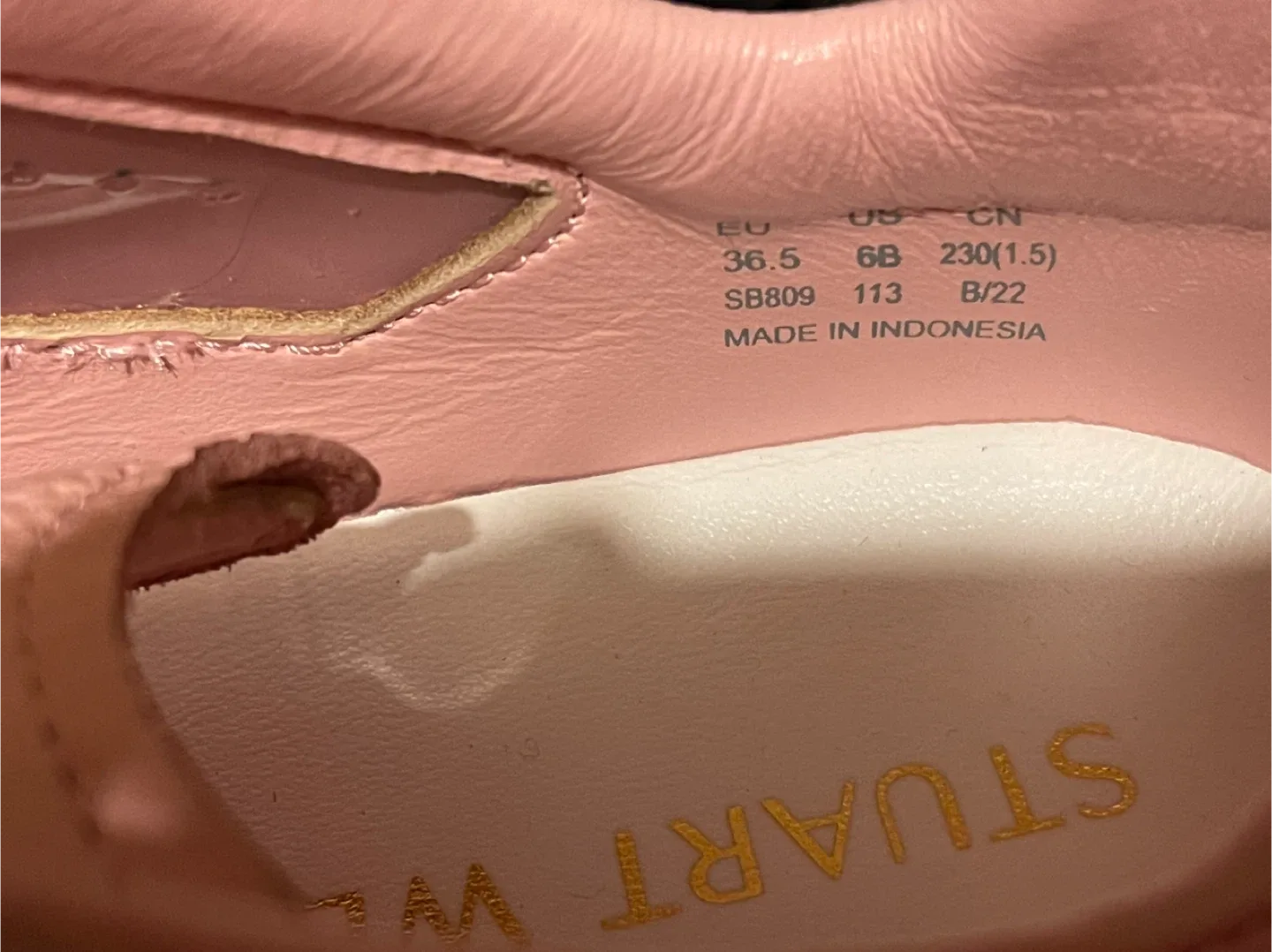 Stuart Weitzman Pink Sneakers - Size 6.5 image indicator(4)