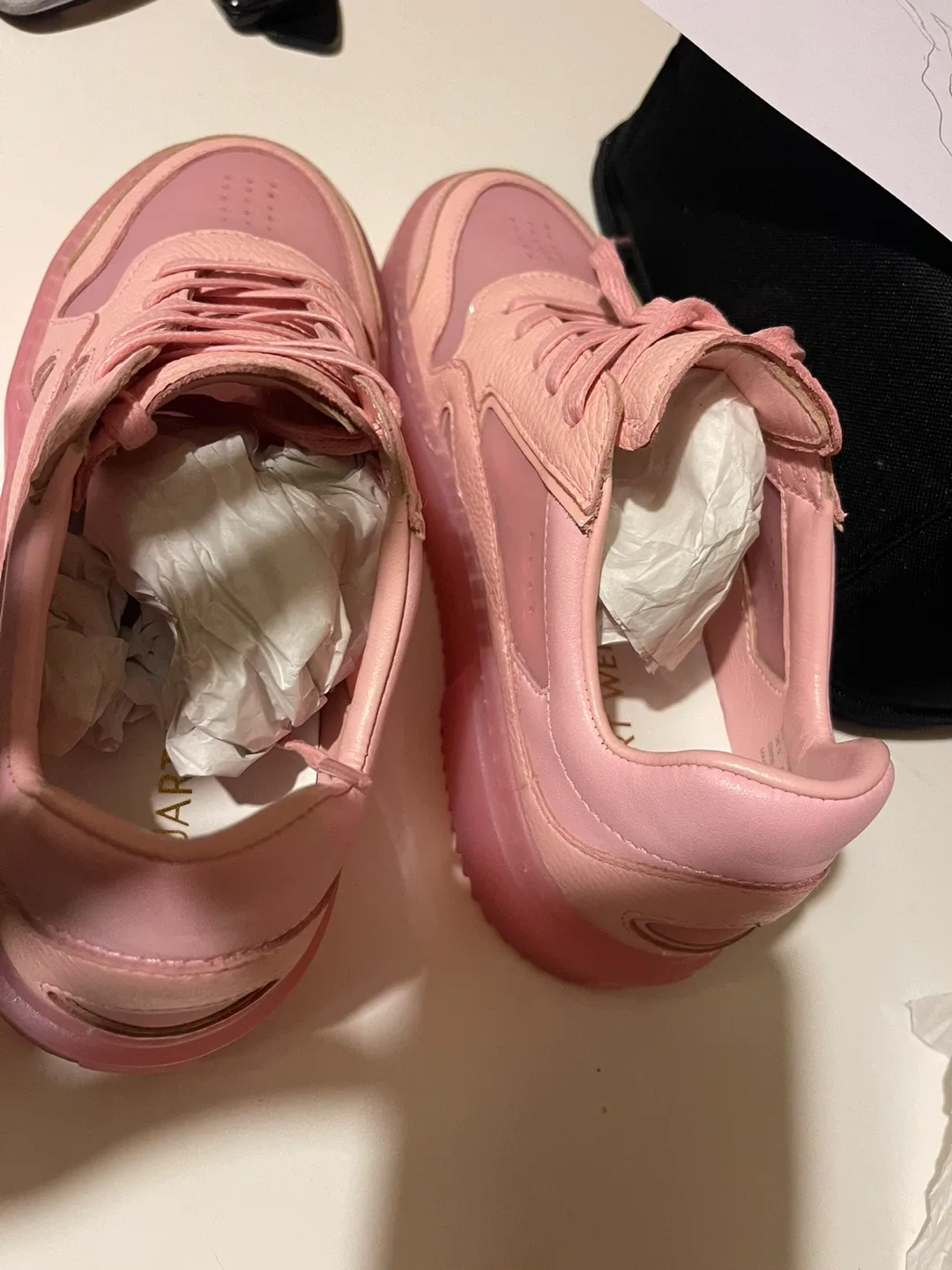 Stuart Weitzman Pink Sneakers - Size 6.5 image indicator(7)