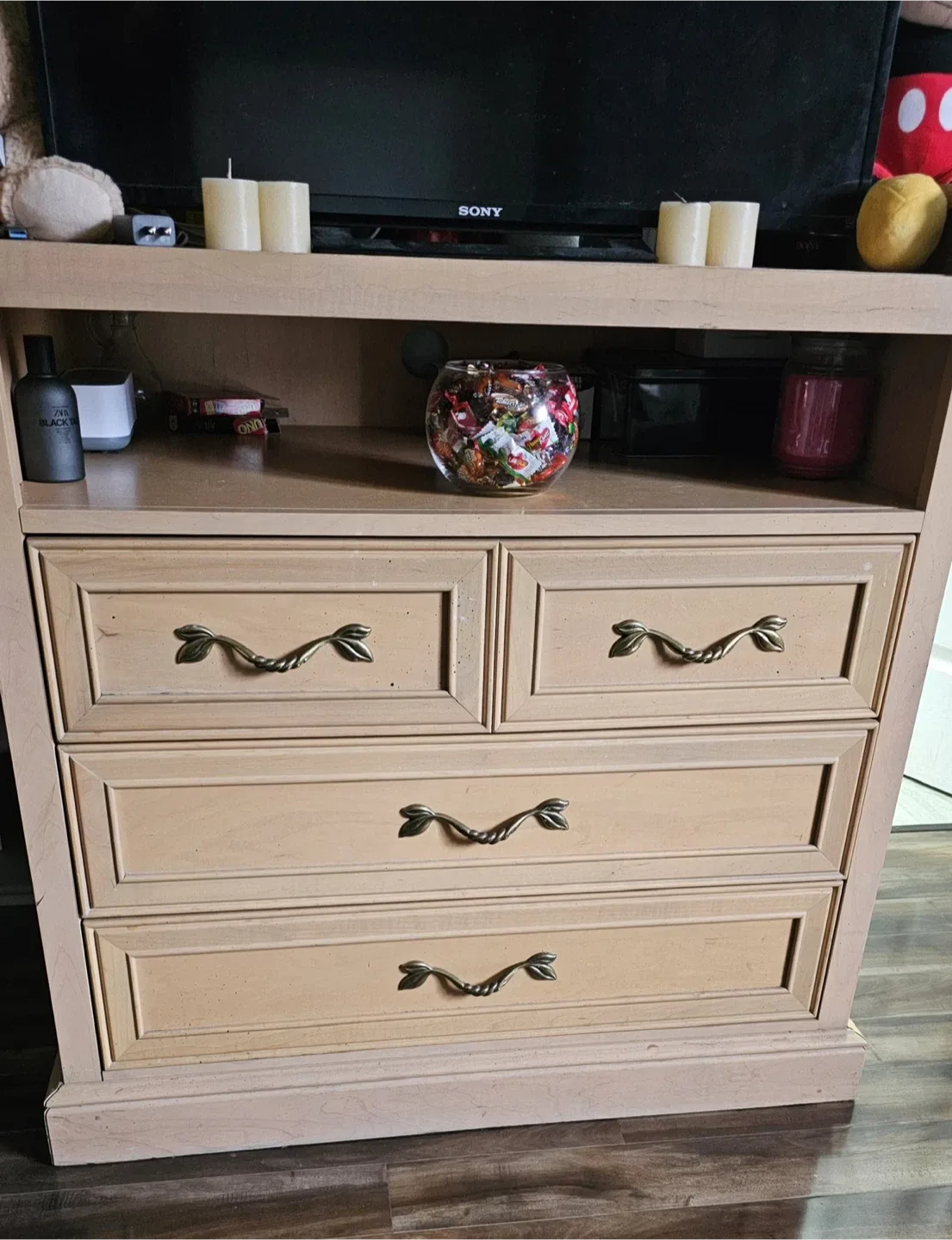 Wooden Dresser with Drawers