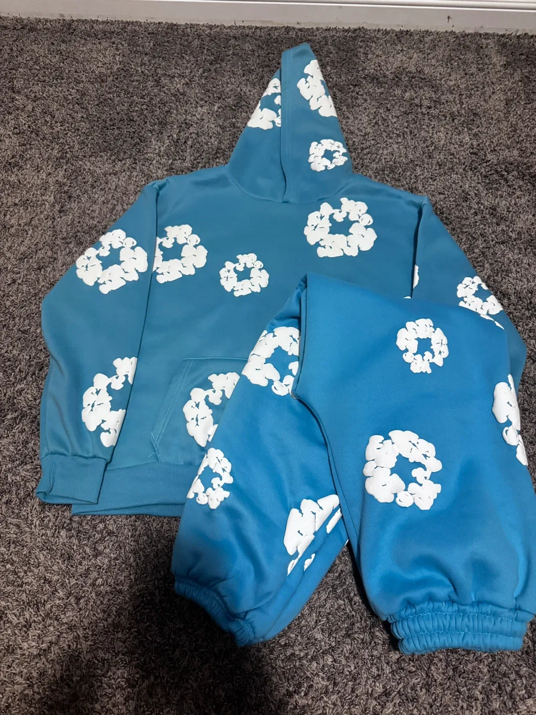 Denim Tears Cloud Tracksuit (Hoodie + Sweatpants Set) Size: M