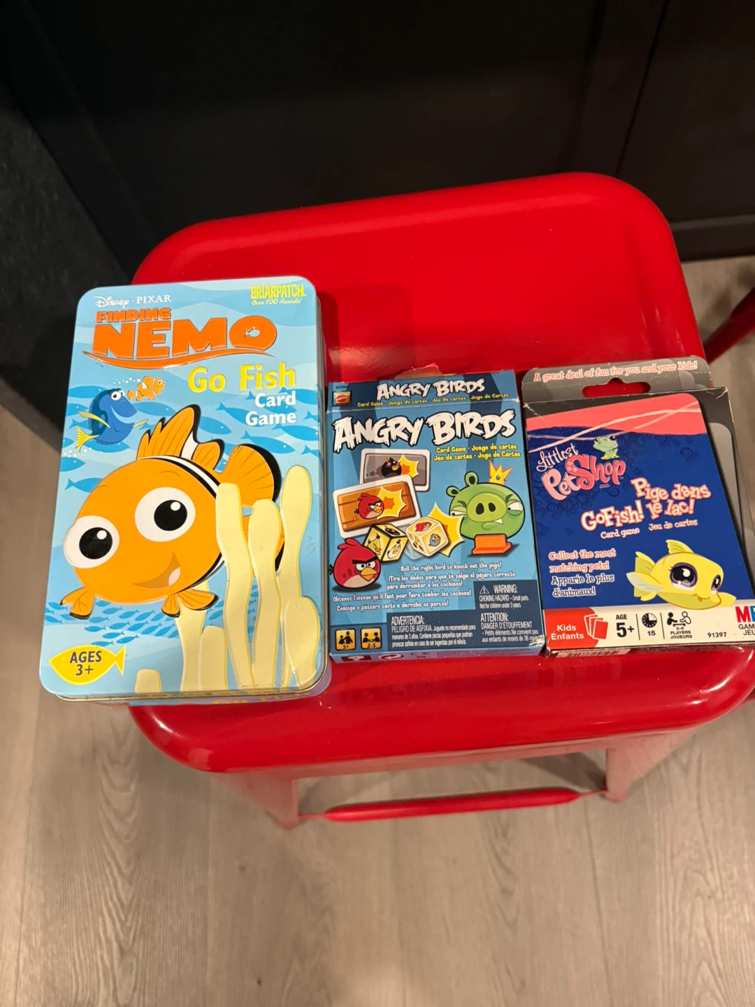 Kids Card Games: Finding Nemo, Angry Birds, Julilet