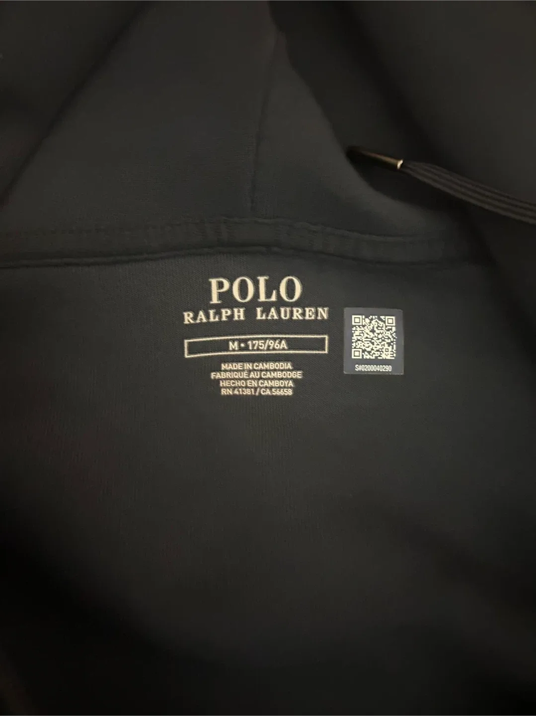 Polo Ralph Lauren Navy Blue Hoodie - Size M image indicator(3)