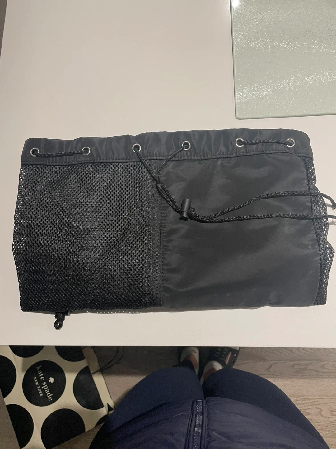 Black Drawstring Backpack - Brand New thumbnail