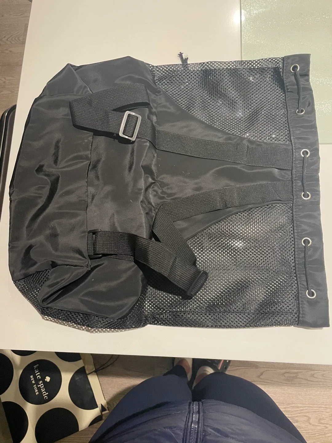 Black Drawstring Backpack - Brand New image indicator(4)