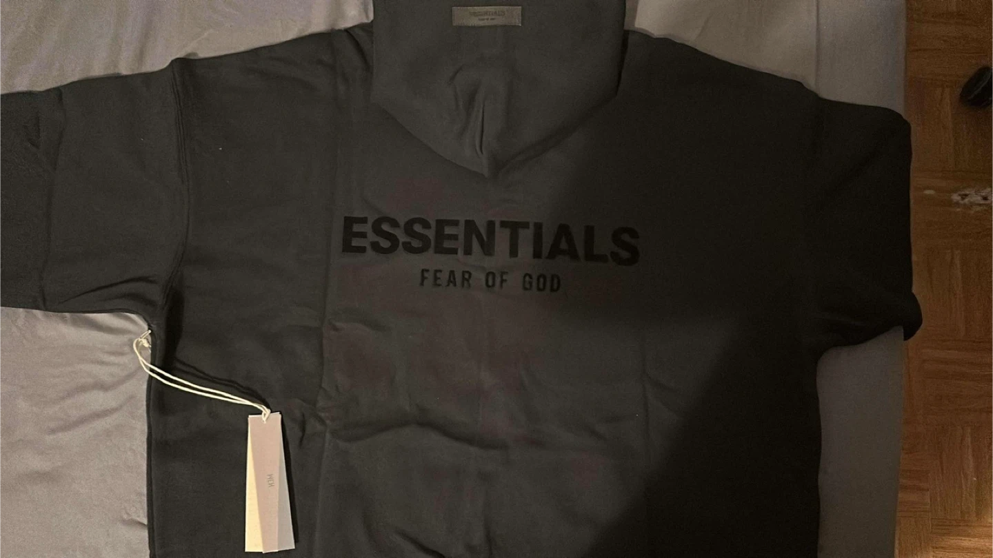 Essentials Fear of God Black Hoodie & Sweatpants Set - photo 2
