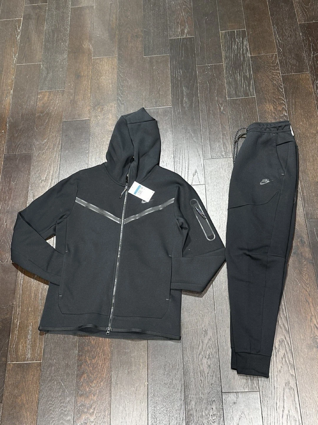 Nike Tech Fleece Black&Grey Hoodie & Pants Set