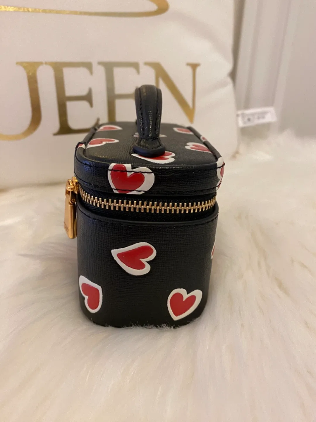 HARD TO FIND Kate Spade Black Heart Jewelry Box image indicator(2)