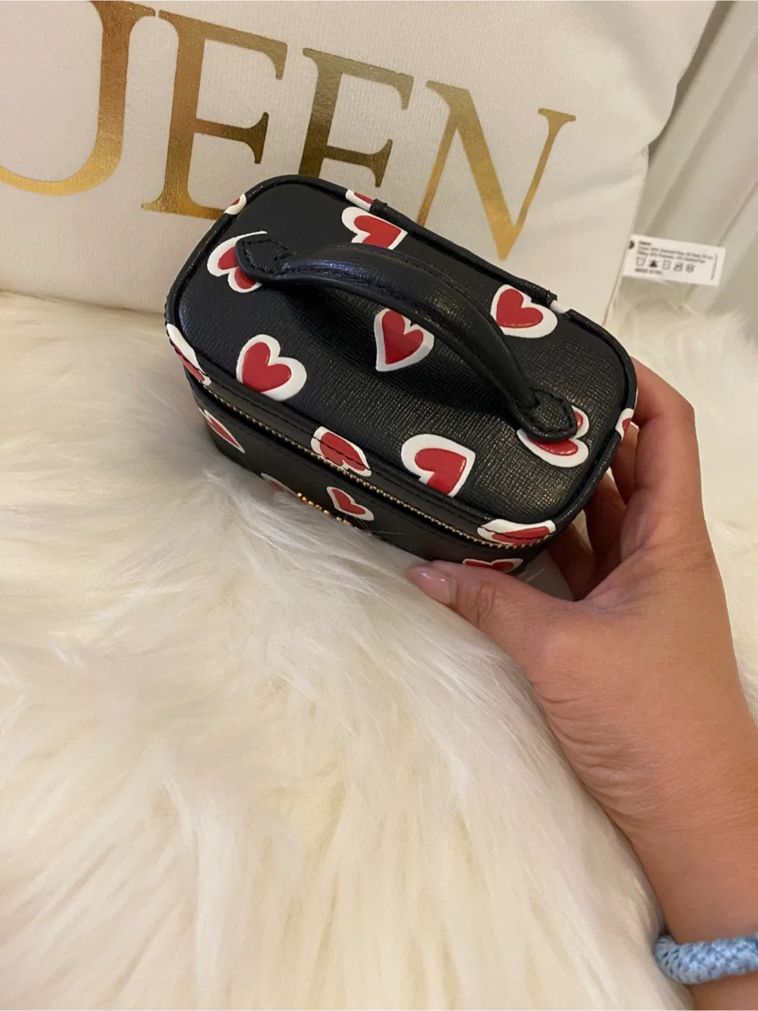 HARD TO FIND Kate Spade Black Heart Jewelry Box image indicator(10)