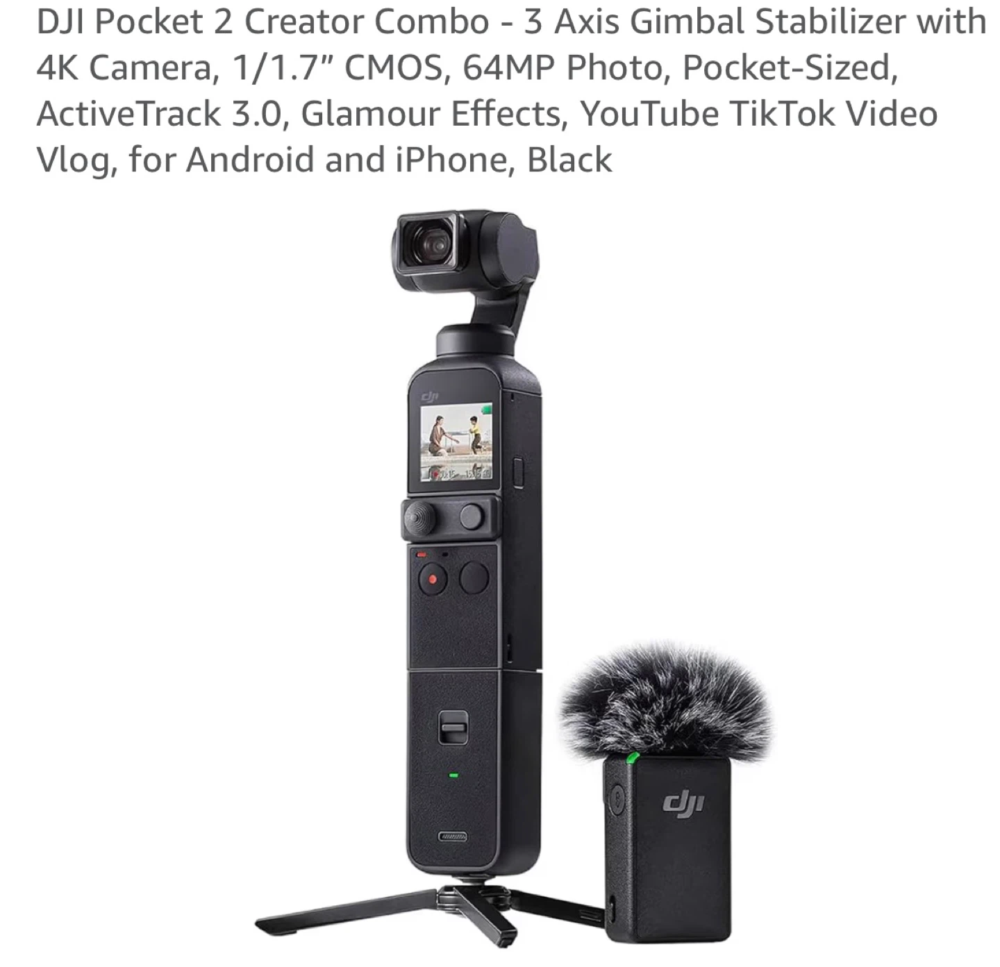 DJI Pocket 2 Creator Combo - 3 Axis Gimbal Stabilizer