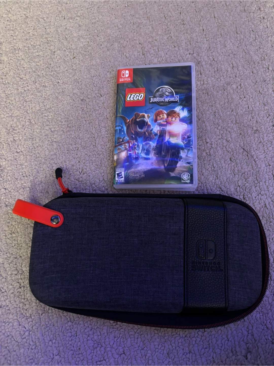 Nintendo Switch Case + LEGO Jurassic World Game