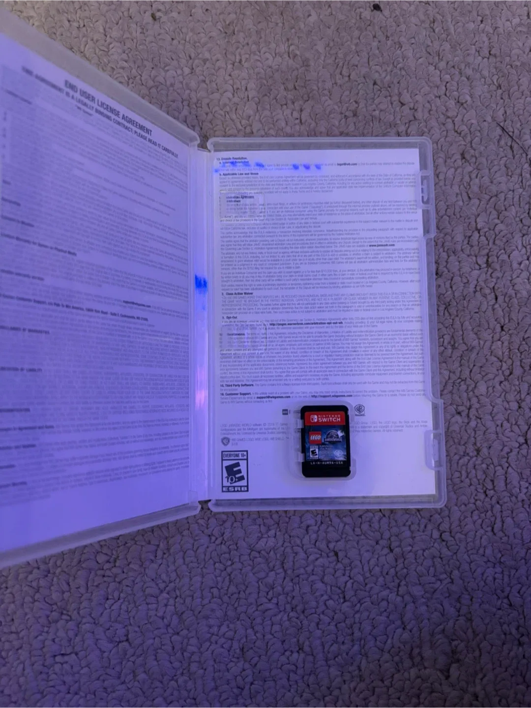 Nintendo Switch Case + LEGO Jurassic World Game image indicator(5)